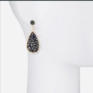 Panacea Black Gold Tear Drop Earrings